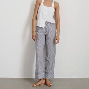 Alex Mill Striped Wide Leg Pants in Blue and White